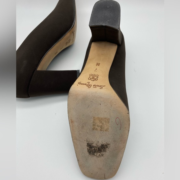 ☘️5 for $40☘️ Vintage Sesto Meucci of Florence Made in Italy Block Heels Size 7M - Picture 10 of 15